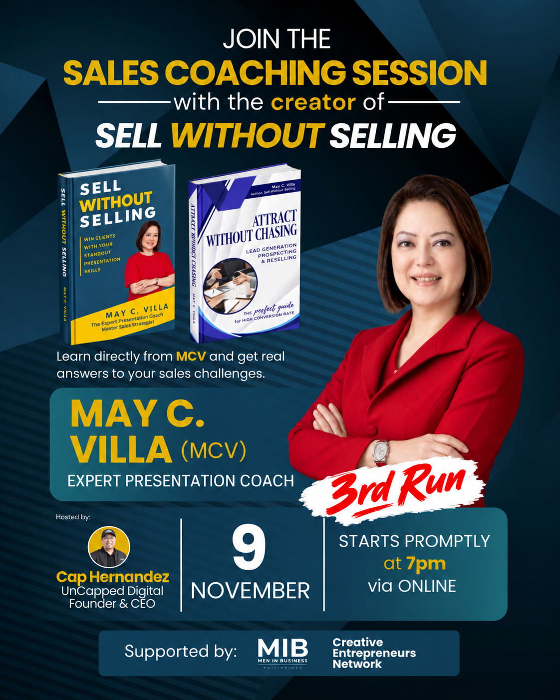 Sales Coaching Session - 3rd Run poster